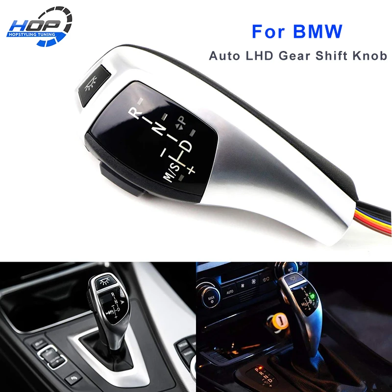 Gear Shift Knob Shifter Lever LED For BMW 1 3 5 6 Series E90 E60 E46 2D 4D E39 E53 E92 E87 E93 E83 X3 E89 Automatic Accessories