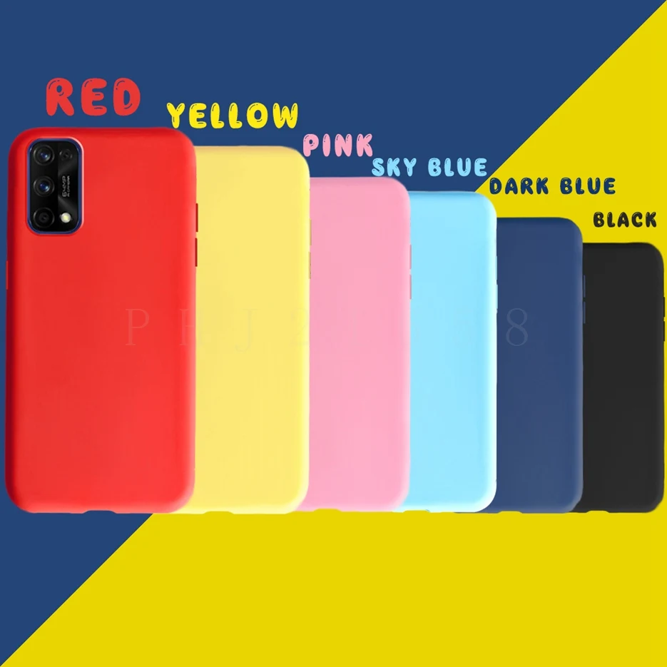 Silicone Case For Realme 7 Pro Case Soft TPU Shockproof Cover For Oppo Realme 7 Pro 7Pro Phone Cases Realme7 Fundas Matte Bumper