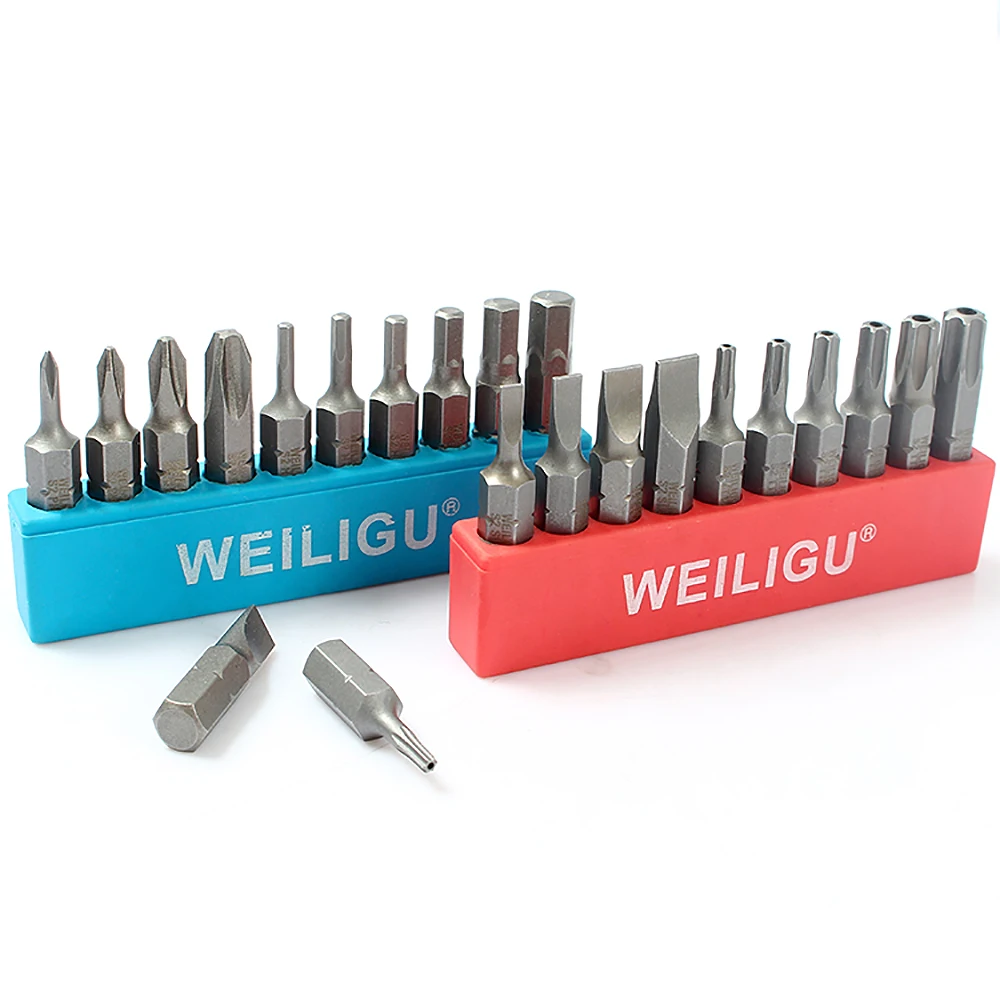 1/4 "6.35mm hex shank phillips/entalhado/hex/torx chave de fenda bit s2 liga aço chave de fenda elétrica bits para ferramentas elétricas