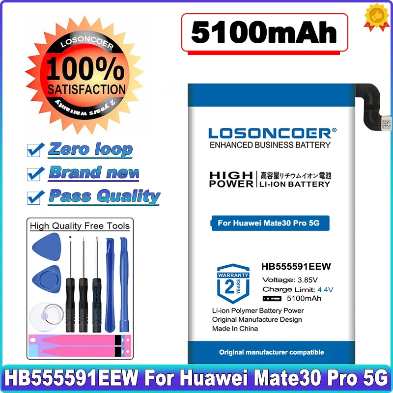 HB555591EEW HB486586ECW Battery For Huawei Mate 30 Pro Mate30Pro Mate30 Pro 5G For Huawei Mate 30 Mate30 V30 Nova6 SE TAS-AN00