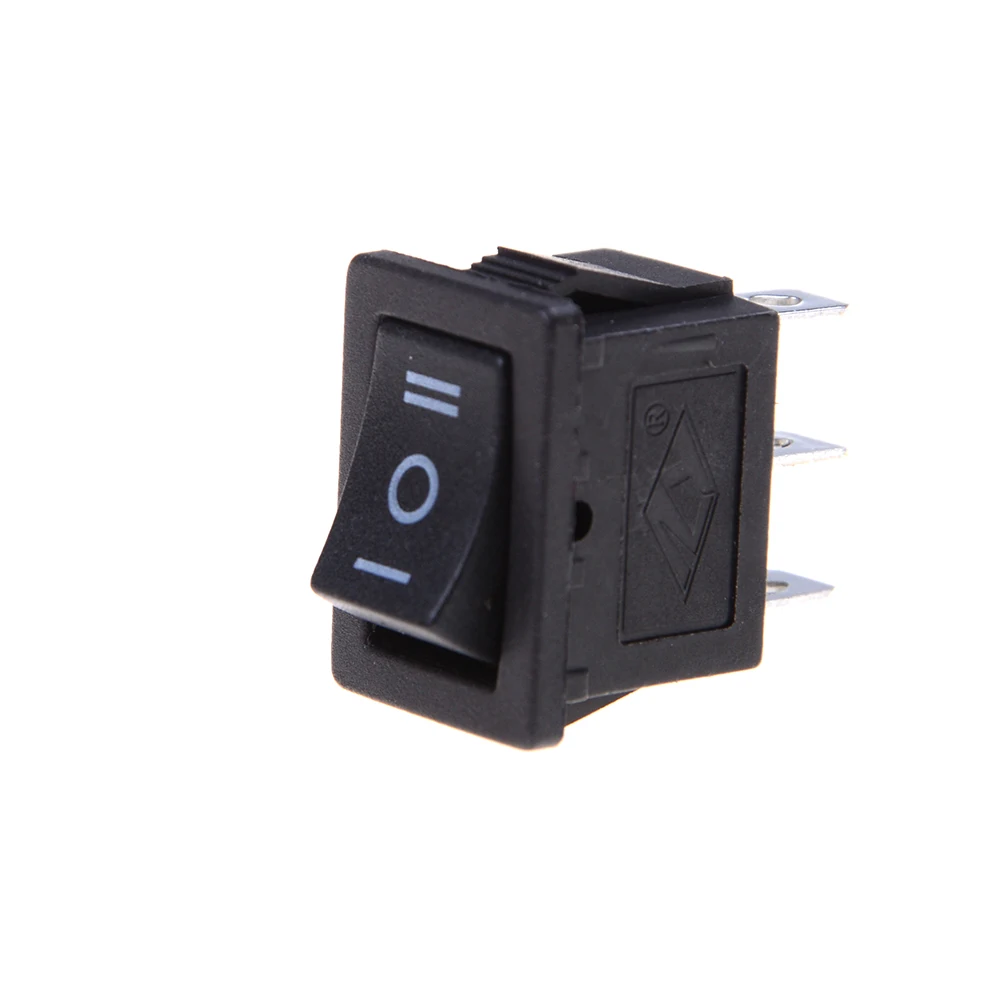 Interruptor basculante de 3 pines para barco, interruptor SPDT On/Off/On AC 6A/250V 10A/125V, 21x15x21mm, 5 unids/lote
