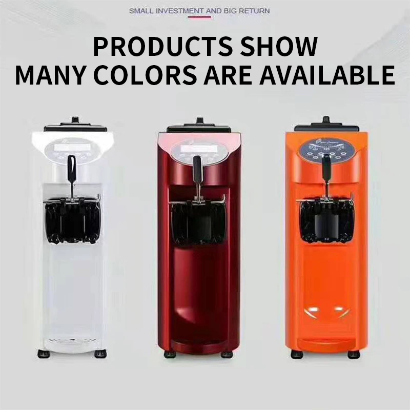 Soft ice cream machine MQ-L16E desktop color screen single head ice cream machine 1KW ice cream ice cream machine equipment