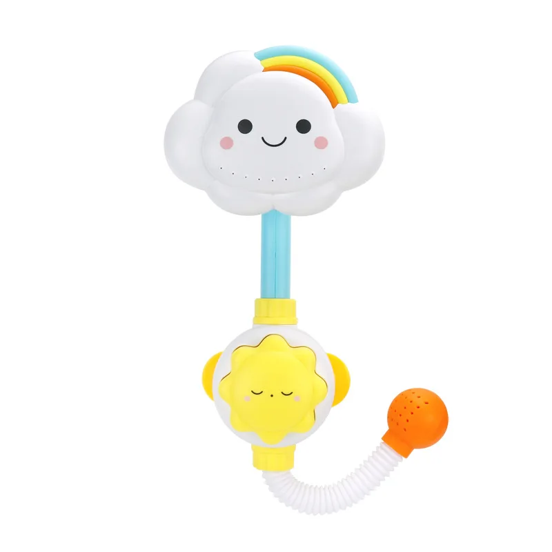 Baby Bath Toys Cloud Bathtub Showers Bathing Spouts Suckers Folding Faucet Children Bath Toys Cute Spray Shower Kids Gift