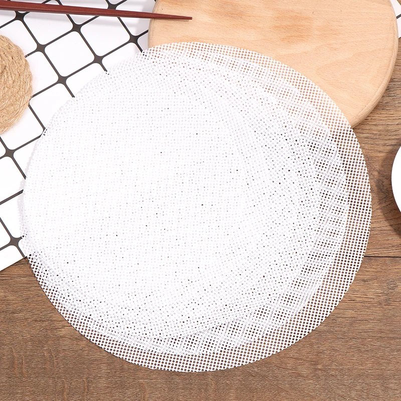 Practical Silicone Steamer Non-Stick Pad Round Dumplings Mat Baking Tools Steamed Buns Baking Pastry Dim Sum Mesh Home Kitchen