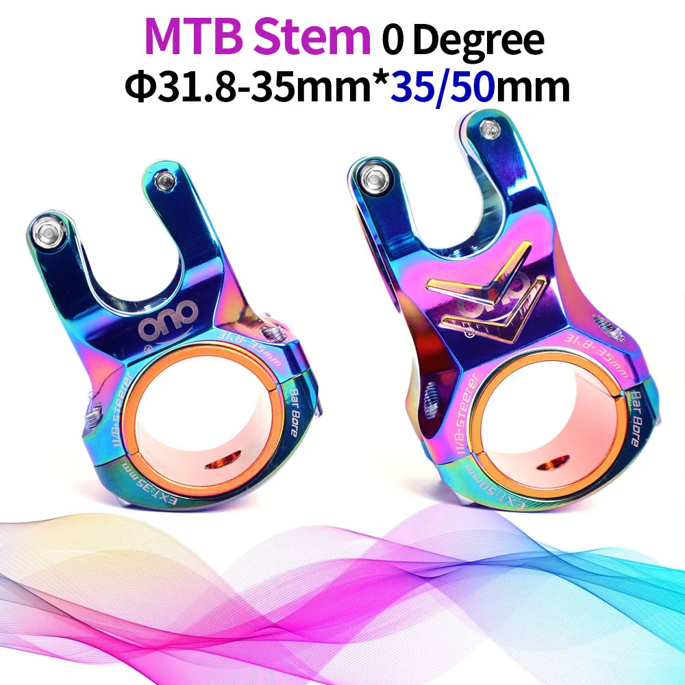 OUO الجبلية دراجة الجذعية دراجة المقود الجذعية 31.8/35 مللي متر CNC الجذعية دراجة 0 درجة 35/50 مللي متر طول مقود الناهض إندورو