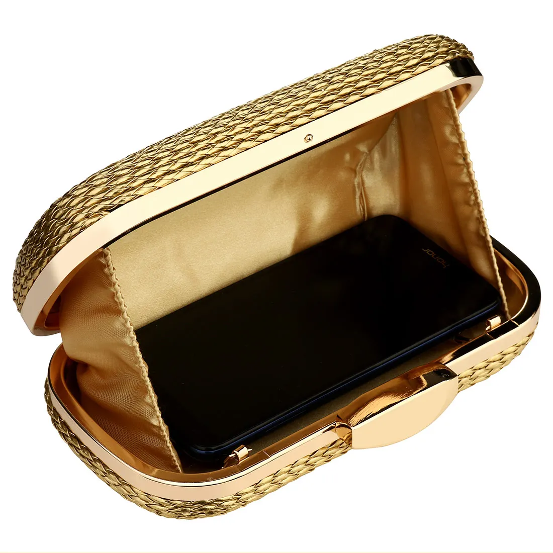 2024 High Quality Brand Clutch Bag Women\'S Gold Evening Bags Ladies Shoulder Crossbody Bag Straw Female Handbag Purse Sac A Main