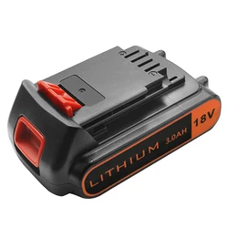 18V 3000mAh BL2018 akumulator litowo-jonowy do akumulatorów BLACK & DECKER wymiana akcesorium LB20 LBX20 LBXR20 LBX4020