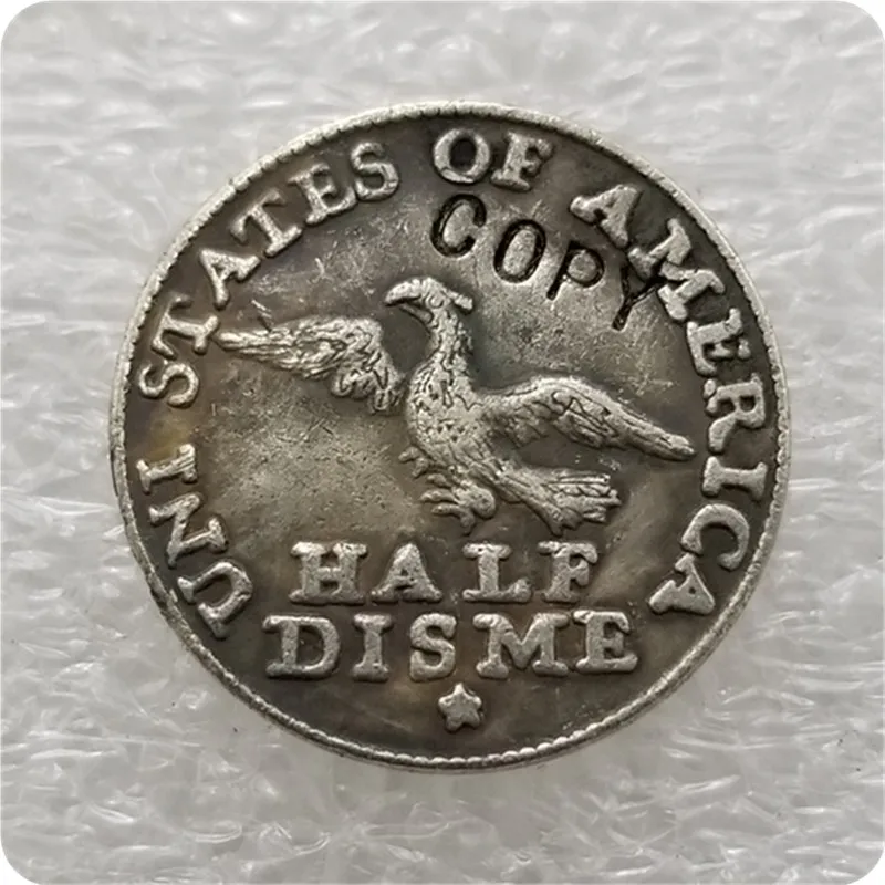 1792 HALF DIME FLOWING HAIR COPY commemorative coins-replica coins medal coins collectibles