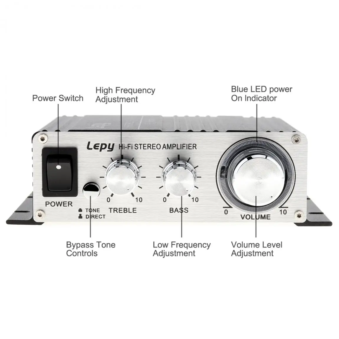 Mini caixa de som hi-fi estéreo digital, amplificador de potência com 50w e 12v, áudio de automóvel, mp3 e entrada de áudio 3.5mm, soquete mp3