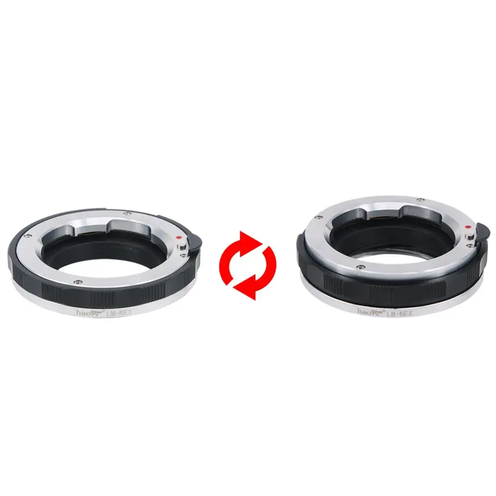 Haoge Manual Macro Focus Lens Mount Adapter for Leica M LM Lens to Sony E-mount NEX Camera