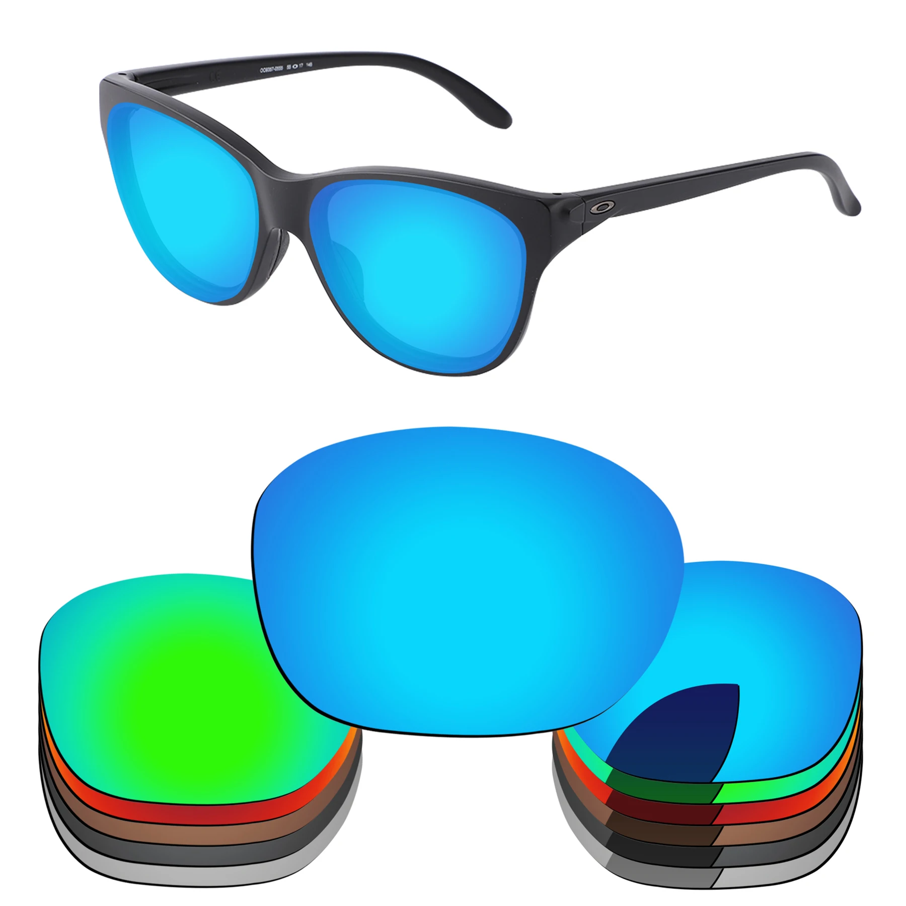 Bsymbo Replacement Lenses for-Oakley Hold Out OO9357-55mm Sunglasses Polarized - Multiple Options