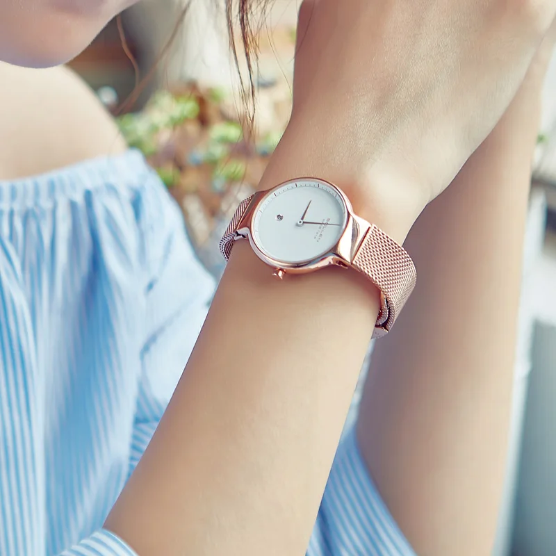 SOLLEN Ultra-Thin Japan Quartz Movement Women's Watch 7 MM Sapphire Crystal Waterproof Luxury Switzerland Brand VJ24 SL9015L