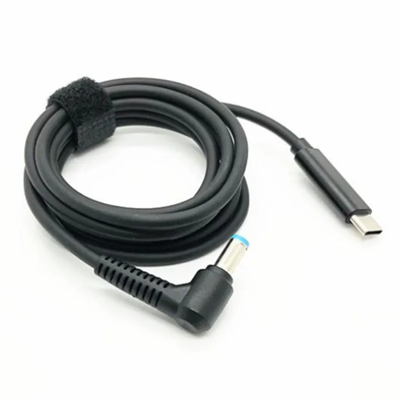 DC Charging Cable PD Computer Power Cord Notebook Accessory Type-C Male to 4.5 x 3.0 with Decoy PD Power Cord 1.5m/150cm
