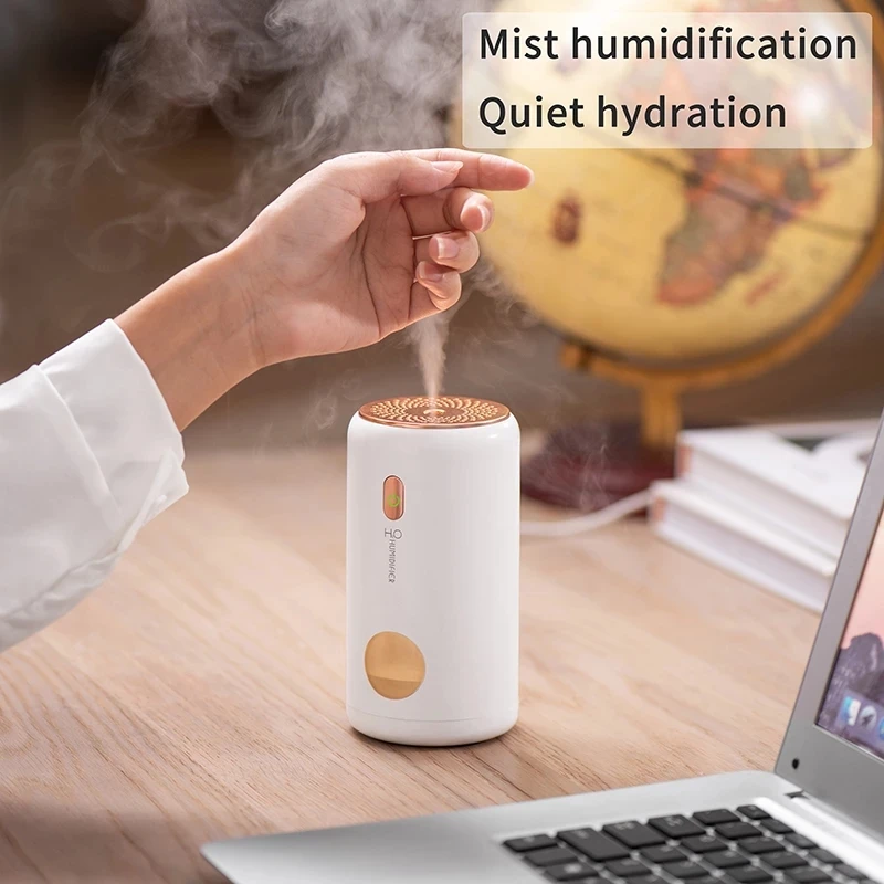 아로마 디퓨저 2 가지 모드 미니 공기 청정기, 가정용 실내 데스크탑 공기 가습기, 사무실 선물, USB 충전식 자동차 가습기, 220ml