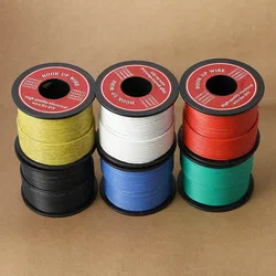 50-100m/Roll Silicone Wire Cable Electrial Wire Tinned Copper Flexible DIY Electronic Line UL3132 24 AWG Stranded  Electron Wire