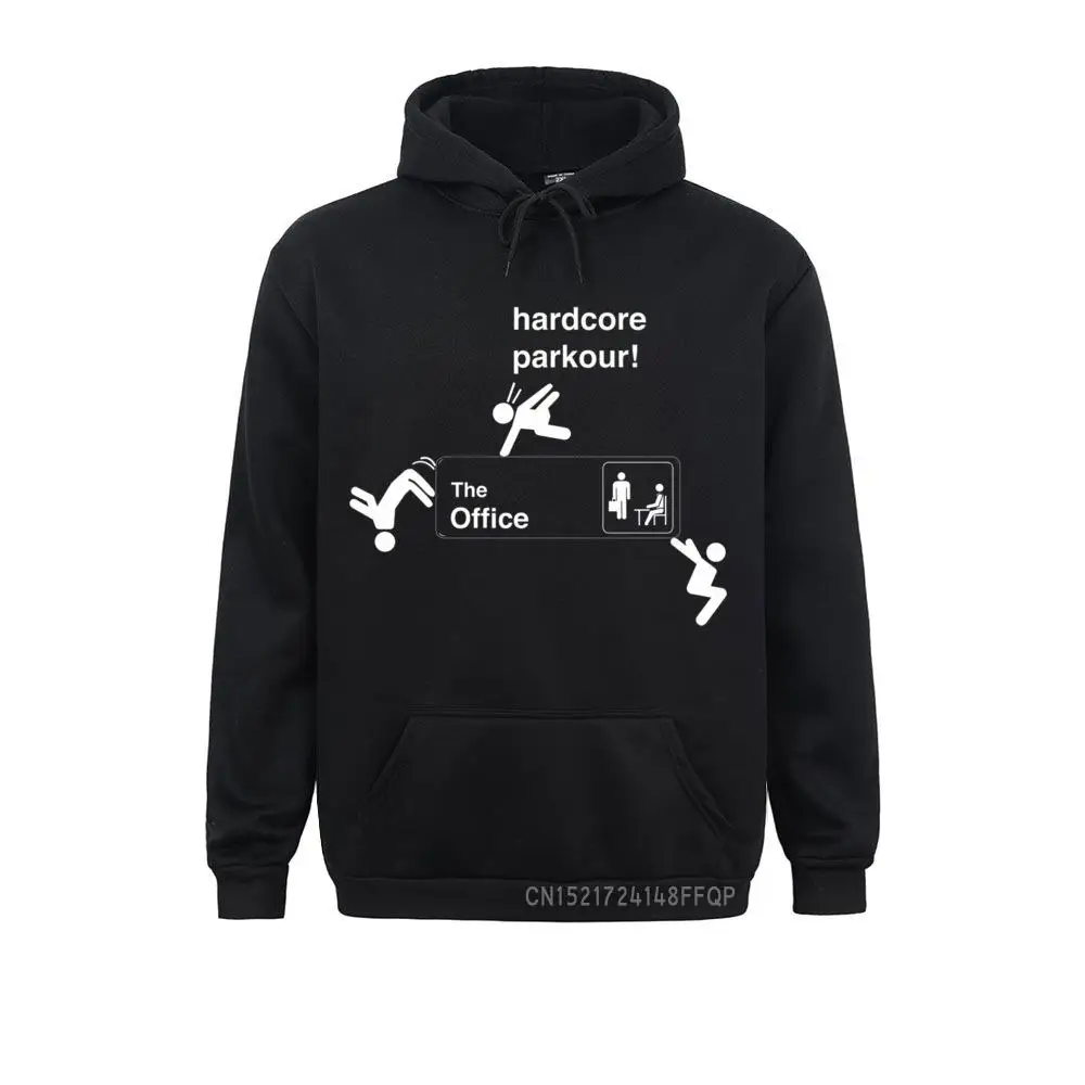 Hardcore Parkour The Office Men Women Tee Hooded Tops Premium Pullover Europe Sweatshirts Hoodies Men Cool Hoods