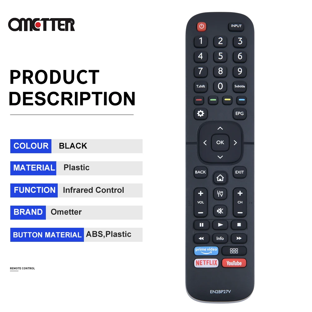 새로운 Hisense 스마트 LCD TV 리모컨 en2bp27v에 적합