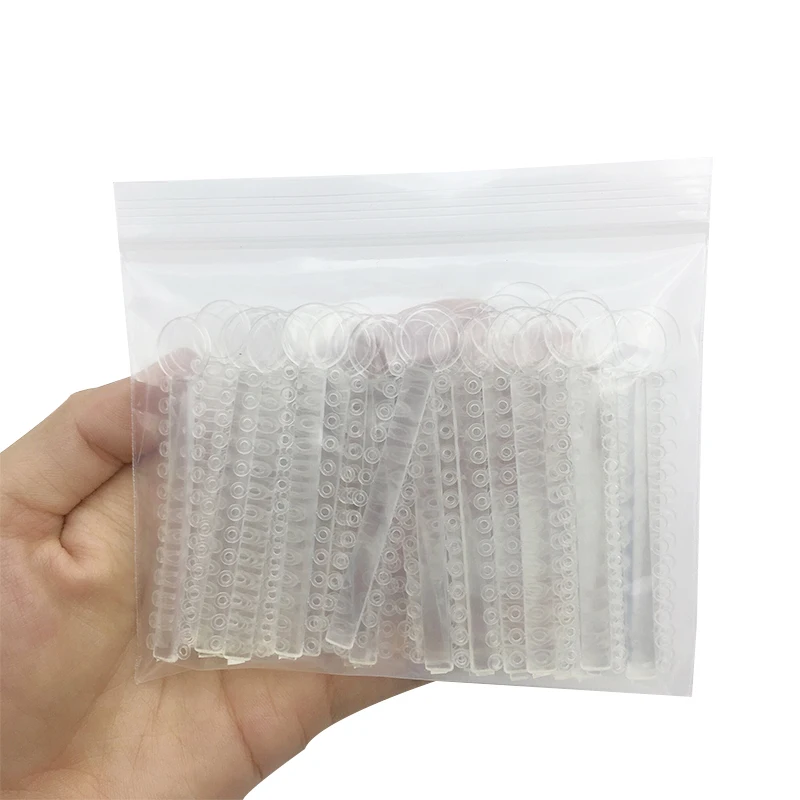 40 Teile/beutel Dental Kieferorthopädische Elastische Ligatur Krawatten Bänder für Klammern Hosenträger Ortho Behandlung 40 Farben Optional – Detail 4