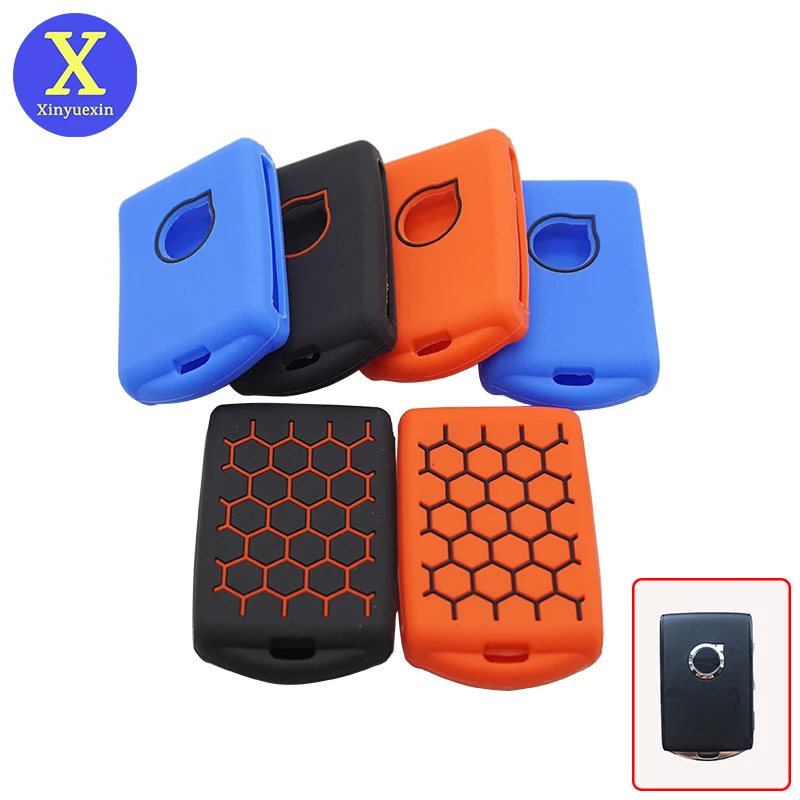 

Xinyuexin Remote Key Case For Volvo XC40 XC90 XC70 S60 S80 S90 C30 V70 V90 2019 2020 Silicone Fob Shell Cover Skin Jacket Sleeve