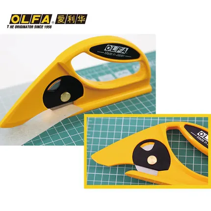 MADE IN JAPAN OLFA 45-C Rotary Cutter for cutting linoleum, carpet, shrink wrap & nylon