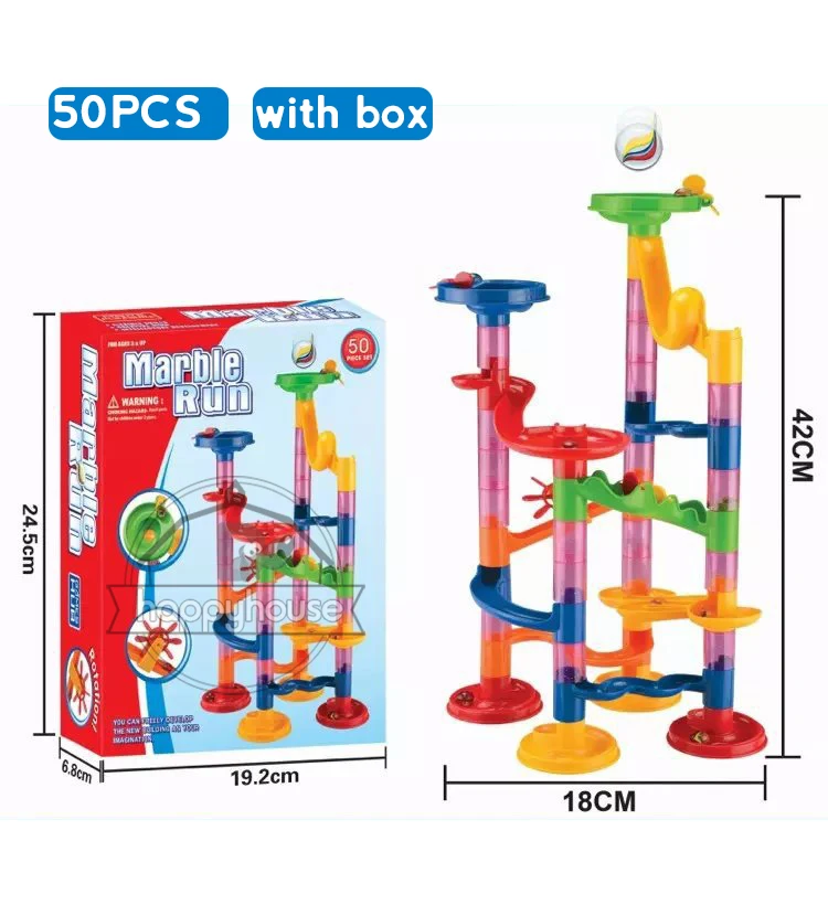 84-504 Pezzi Blocchi Costruzione Pista Biglie – Labirinto Corsa A Marmo Per Bambini 4-12 Anni