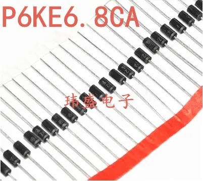 10pcs P6KE6.8CA  DO-15