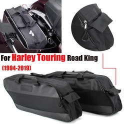 Motorcycle Hard Saddlebag Liners Laggage Bag Travel Luggage Paks for Harley Touring Street Electra Glide Road King CVO Ultra