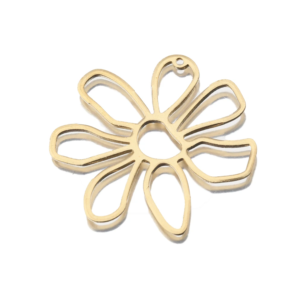 10Pcs/Lot Original Brass Hollow Butterfly Orchid Flower Pendants Charms Findings For Diy Jewelry Earrings Making Supplies Bijoux