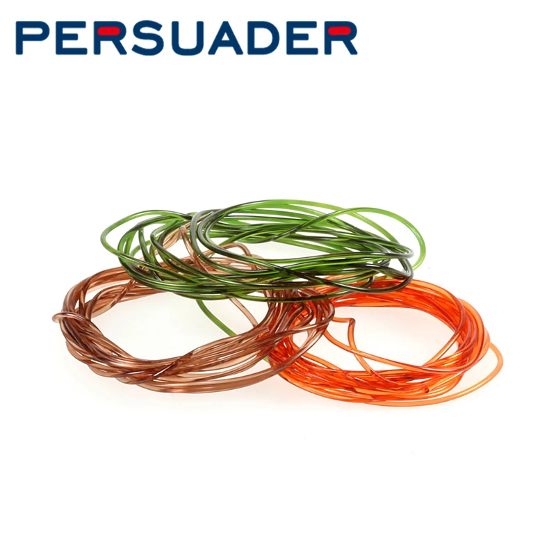 Persuader 2bags fly tying round glass rib total 6meters glassy body wrap stretchy lace glassy segmented body fly tying materials