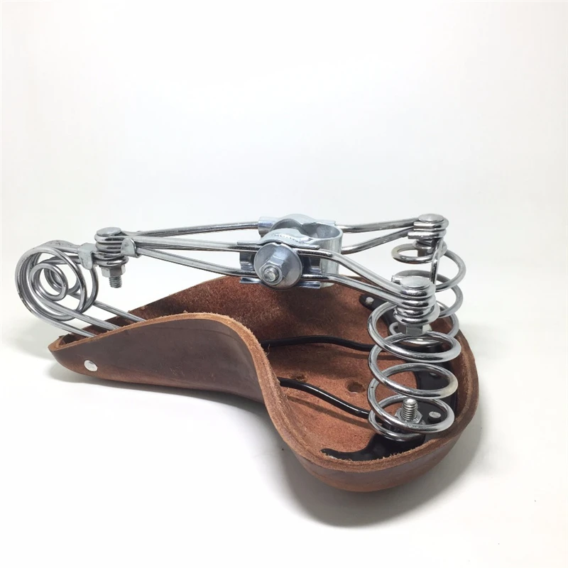 Traditional Old Style Bicycle Saddle Riveting Cow Leather Seat Road MTB Bike Standard Vintage Cushion Cycling Part