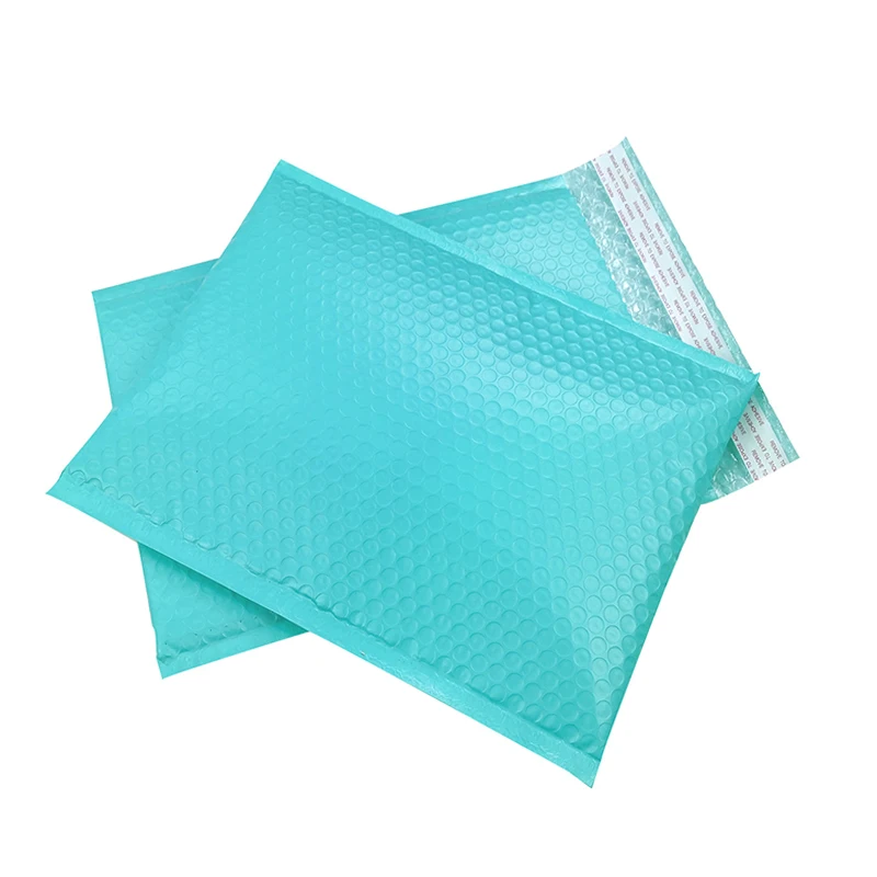 10PCS #000 4x8 นิ้ว TEAL POLY Bubble Mailer ซองจดหมาย self Seal mailing กระเป๋าซองจดหมายฟองซองจดหมายถุงไปรษณีย์