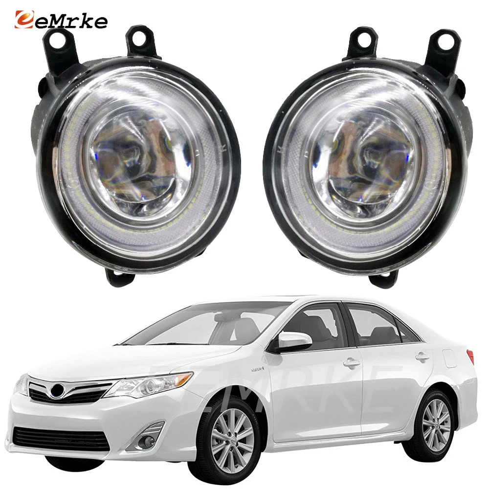 

LED Cut-Line Lens Fog Lights Lamp Angel Eye DRL Daytime Running Lights for Toyota Camry SE SX SL S GL LE XLE 2012 2013 2014 2015