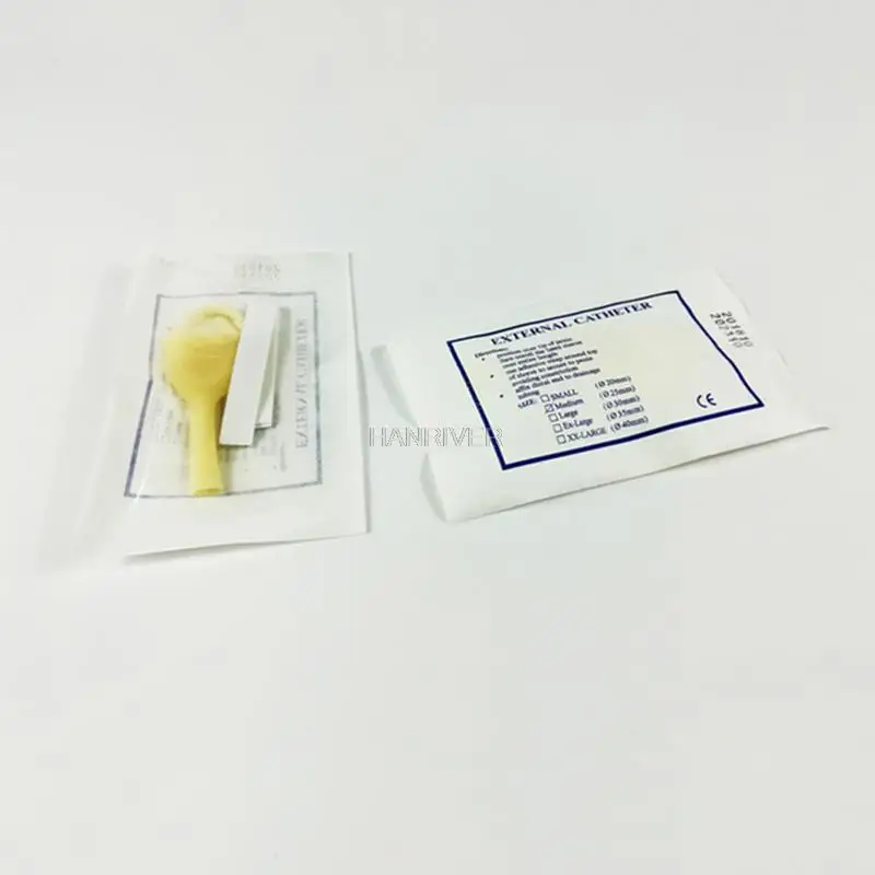 50 pcs 25mm/30mm/35mm/40mm male external catheter single use disposable condom urine collector Latex urine bag pick urinal bag