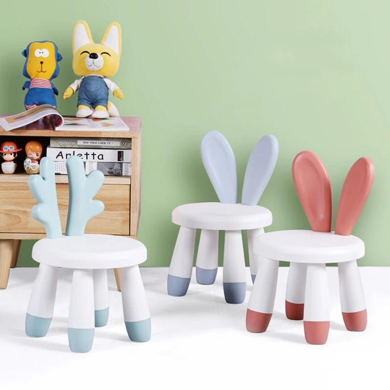 New Home Chair Baby Stool Footboard Indoor Furniture Child Stool Toy Sofa Stool Children Chair Cartoons Deer Chair Bench