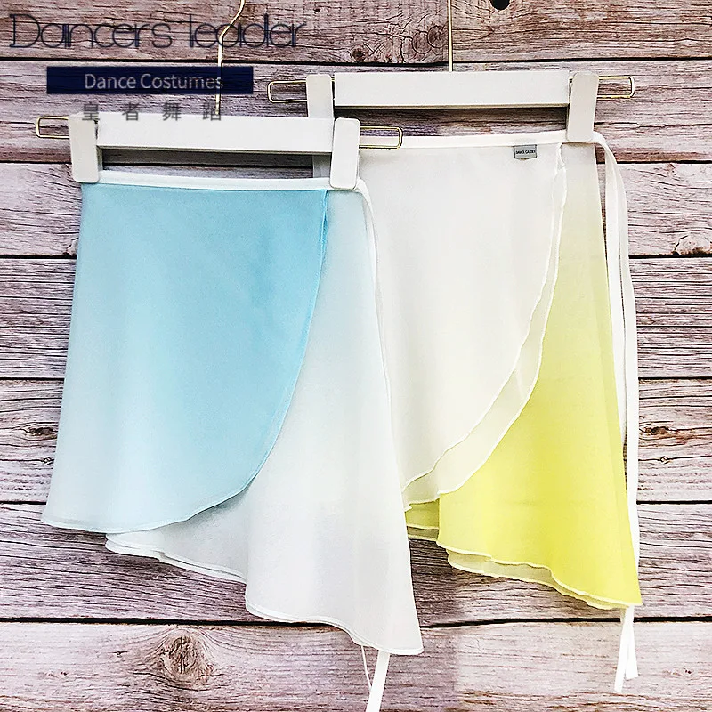 

Балетная юбка, марлевая одежда для взрослых, шифоновая юбка с градиентом, базовая тренировочная юбка для учителей, танцевальная юбка для выступлений