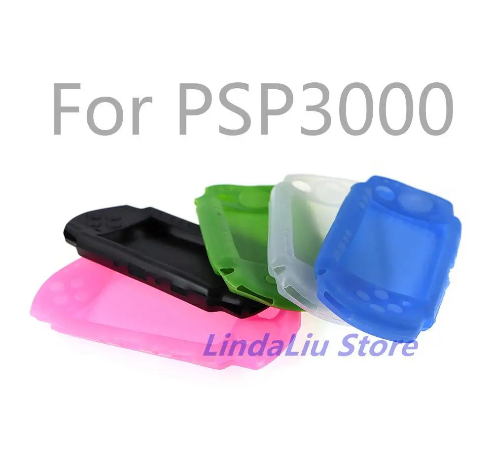 10pcs Silicone Cover Case Skin For PSP 2000 3000 Soft Rubber Protective Shell Housing Case Cover For PSP2000 PSP3000