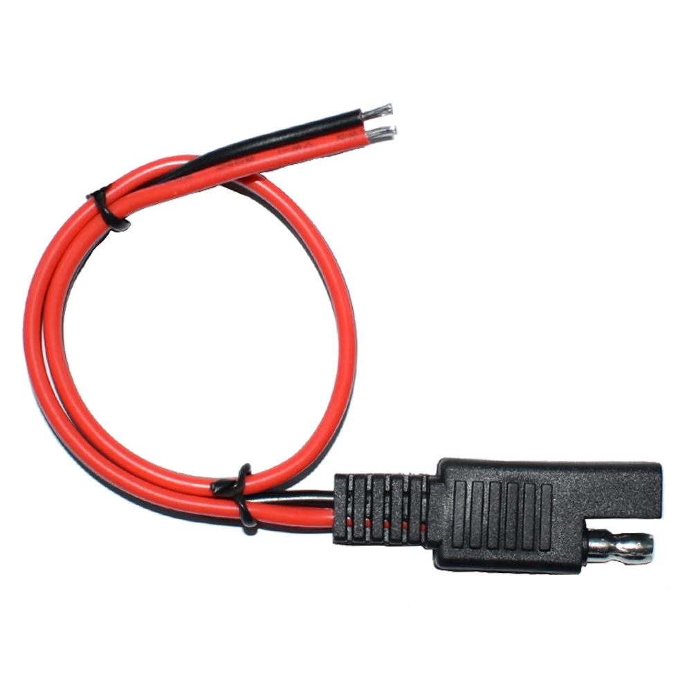 1PC 30cm New SAE Power Automotive Extension Cable 18AWG 30CM 2 Pin With SAE Connector Cable Quick Disconnect Extension Cable