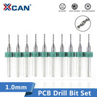 XCAN 1.0mm Carbide PCB Drill Bits Set for PCB Circuit Board Drilling Tool Mini Drill