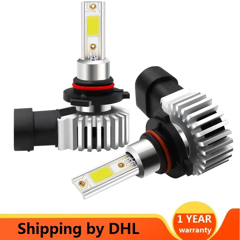 

Shipping by DHL 20 pairs H11 Led H4 Car Headlight Bulbs H7 H10 H1 H16JP 9005 9006 HB3 HB4 H8 60W 12000LM 6500K Auto Headlamp D9