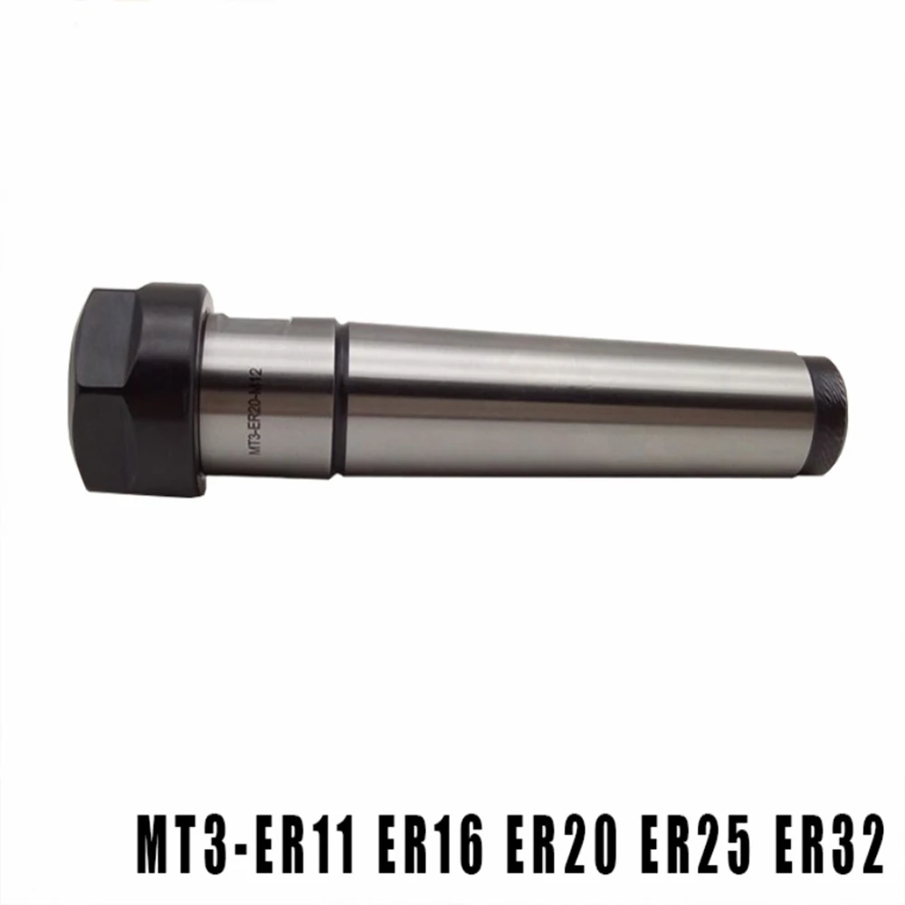 1PCS ER32 ER25 ER20 ER16 ER11 MTA3 MT3 Shank M12 Drawbar Milling Chuck Holder Fixed CNC Milling Lathe