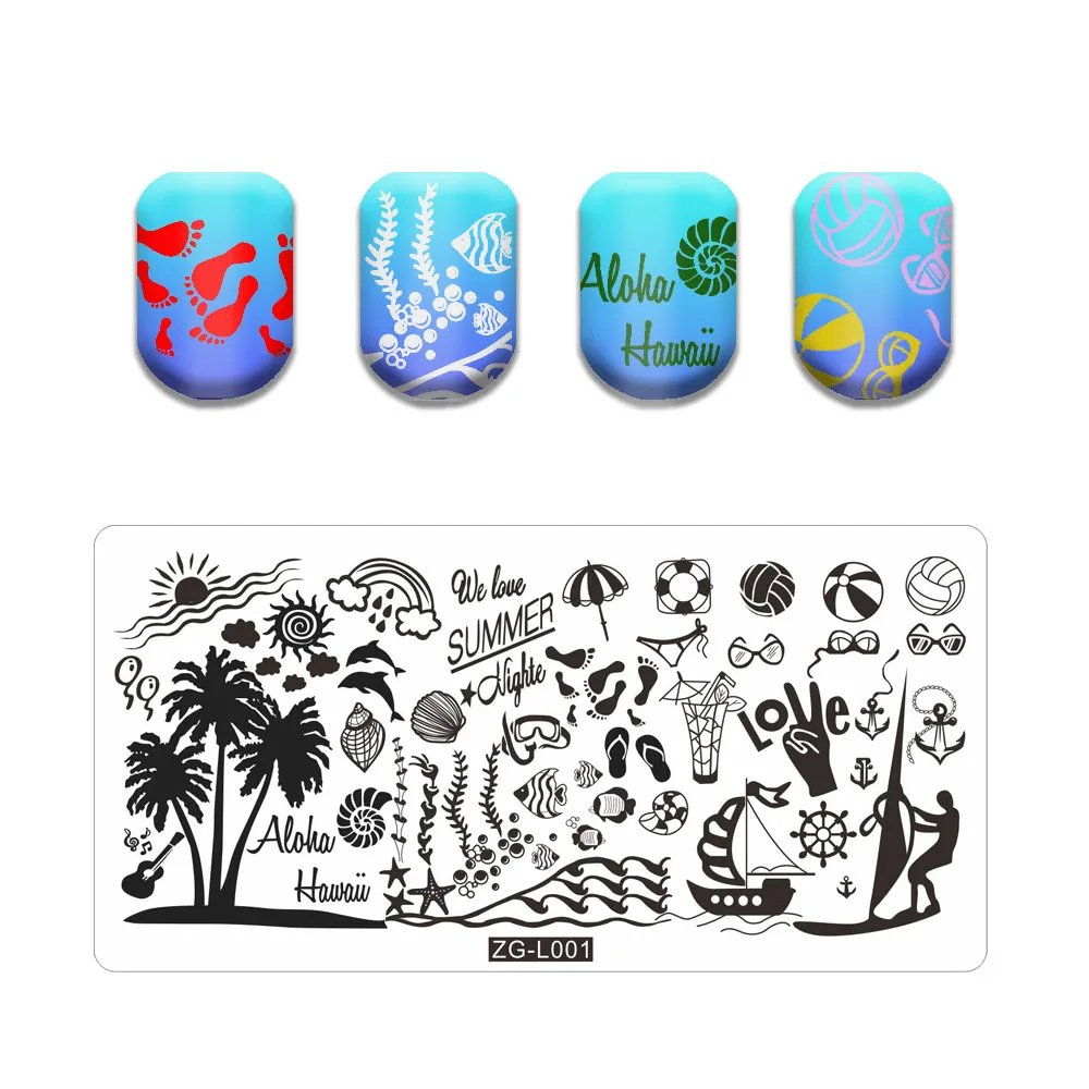 Elegant Cats New Design Nail Art Stamping Style DIY Image Nail Stamping Plates Manicure Stencil Set For Nail Stamping Plate