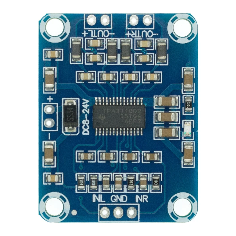 デジタルオーディオアンプ,ミニバイノーラル,アンプコントローラー,100db,dc,8-18v,max 3a,tpa3110,2x15w