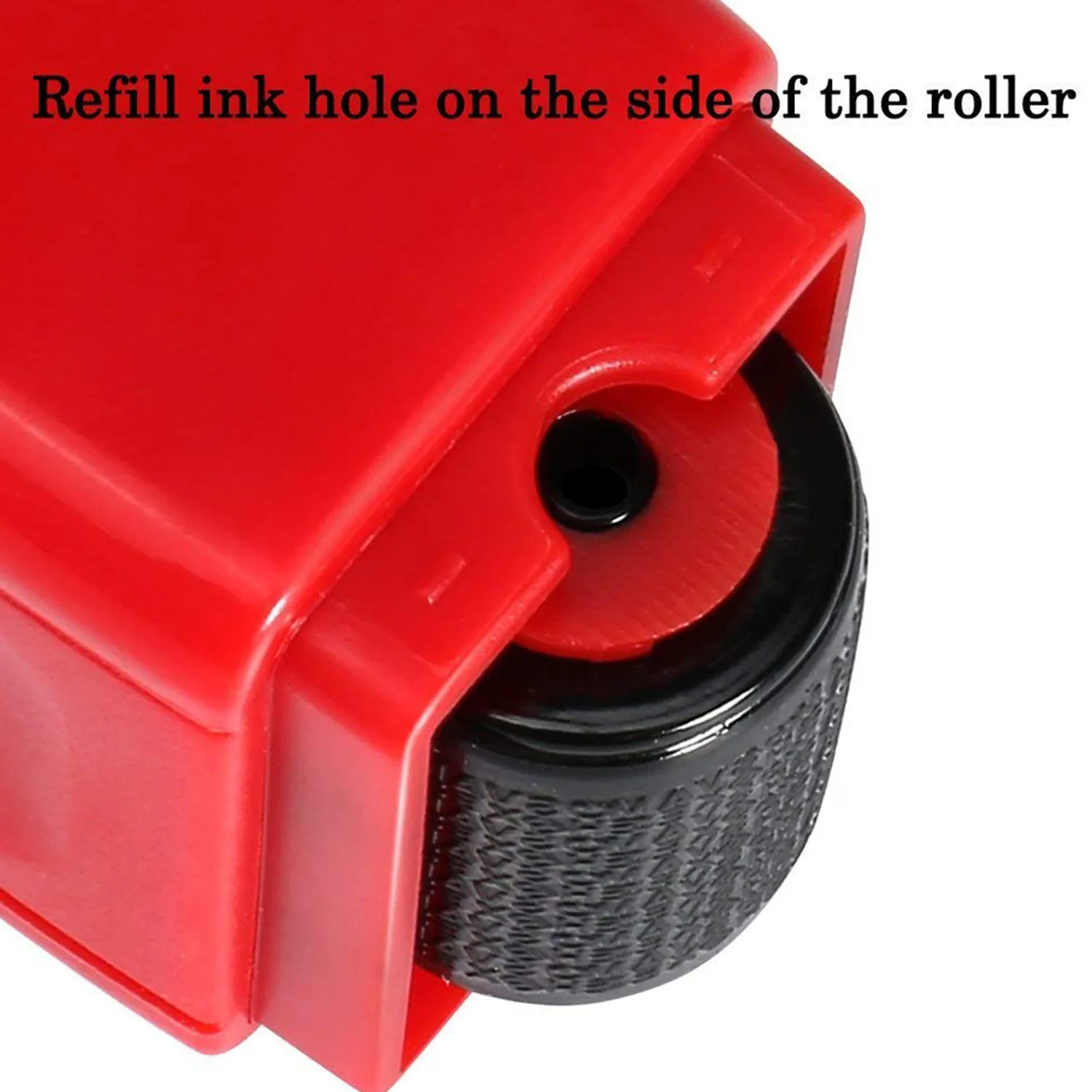 Refillable Wide Identity Protection Theft Security Stamp Roller with 3 Ink Refills for Envelopes Package Privacy Information