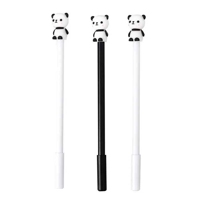 Korea Creative Cute Panda Cute Pen Black 0.5mm School Gifts Pen Students Pen Wholesale