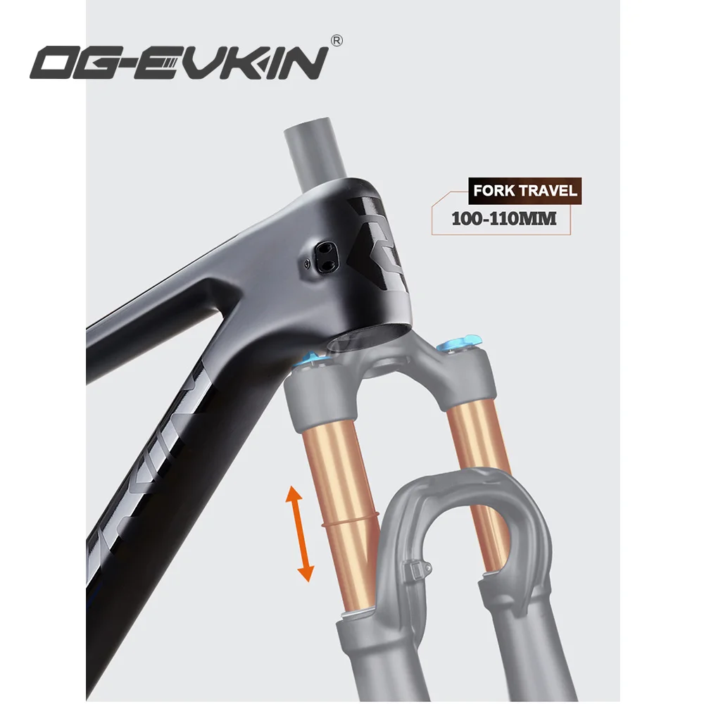 OG-EVKIN CF-080 Carbon Full Suspension Mountain Bike Frame 12X148 Thru-Axle 12V Boost 29er 2.35 Tire BB92 MTB Bicycle Disc Frame