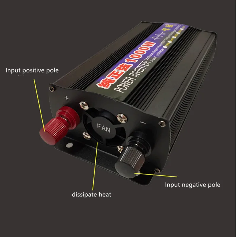 Pure sine wave inverter 1000w 12v 24v 48v 60v to 220V vehicle mounted household boost converter