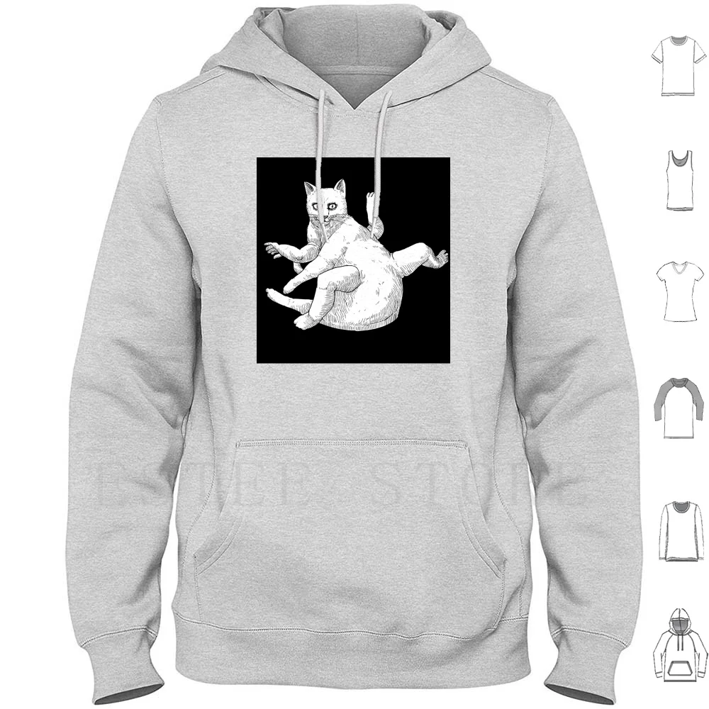 Catito Hoodie Long Sleeve Cat Junji Ito Terror Horror Scary