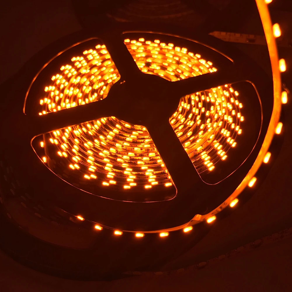 5m LED Strip lights 335 SMD 60leds/m 300leds/roll 12VDC 5MM  IP65 Side Emitting White/Warm white/Yellow/Red/Green