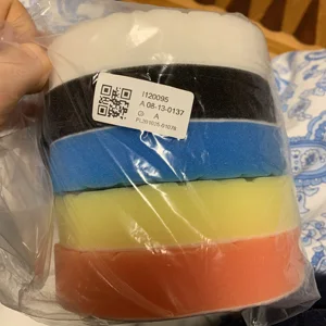 Auto Polishing Pad Kit, Polierer Wachspads, Schwamm Lustrando, Weiß, Blau, Gelb, Schwarz, Orange, 5 6 Hauptverkäufe schwarzes Klavierpolieren - №2