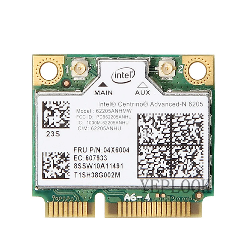 WiFi Card 6205 AN 62205ANHMW 300Mbps Dual Band 2.4G 5G FRU 60Y3253 for Lenovo X220T X230T T420 T430I T520